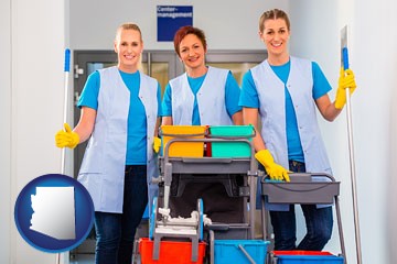 commercial cleaning service - with Arizona icon