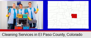 commercial cleaning service; Elbert County highlighted in red on a map